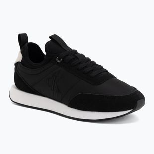 Men's shoes Calvin Klein YM0YM01414 Retro Runner Sock Laceup Mix matte black/bright white