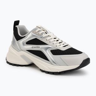 Women's shoes Calvin Klein HW0HW03140 Hike Run Stripe Mesh Met black/silver/light grey