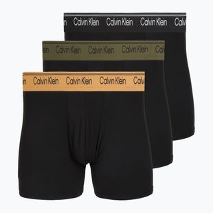 Men's boxers Calvin Klein LV00NB4410 Brief black w/bronze flash wb/black/oliv