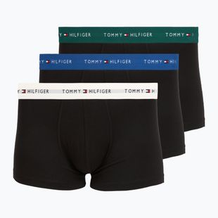 Men's boxers Tommy Hilfiger Trunk WB 3 pack nb//opu blu/orna green/ivory silk