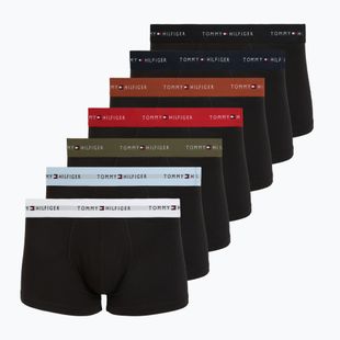Men's boxers Tommy Hilfiger Trunk WB 7 pack black/whit/lava/sky blue/navy blue/ter red/ut ol