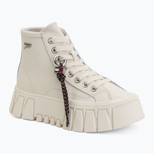 Women's shoes Tommy Jeans Platform Sneaker Leather MC ecru