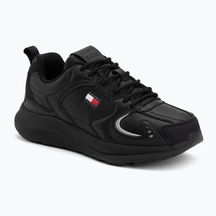 Men's shoes Tommy Jeans Runn Leather triple black