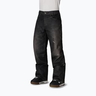 Men's snowboard trousers 686 Deconstructed Denim Insulated black denim