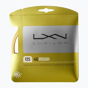 Tennis string Luxilon 4G Rough 125 12.2 m gold