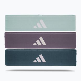 Exercise rubber set adidas Resistance Band 3 pcs. green/ violet/ blue