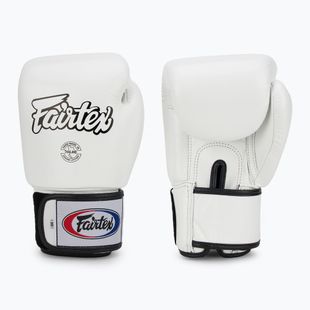 Fairtex Universal "Tight-Fit" Design white boxing gloves