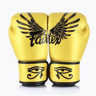 Fairtex Universal "Tight-Fit" Design Falcon gold boxing gloves