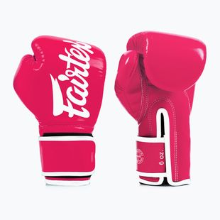 Fairtex Microfiber pink/white bosker's gloves