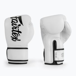 Fairtex Microfiber white boxing gloves