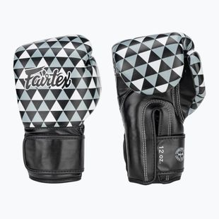 Fairtex Microfiber Art Prism black boxing gloves