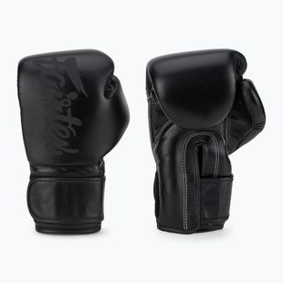 Fairtex Microfiber Art Collection Solid black barefinger gloves