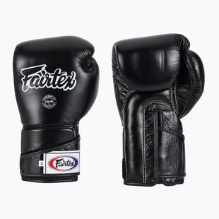 Fairtex Stylish Angular Sparring Boxing Gloves - Locked Thumb black