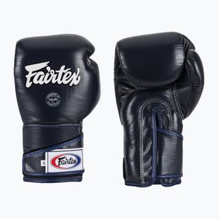 Fairtex Stylish Angular Sparring Boxing Gloves - Locked Thumb blue