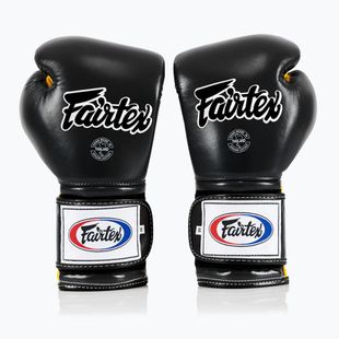 Fairtex Heavy Hitter's Mexican Style boxing gloves black/yellow
