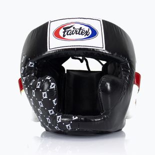 Fairtex Super Sparring boxing helmet black/white