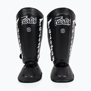 Fairtex Detachable In-Step Shin Pads A.K.A. tibia protectors. "Twister" black