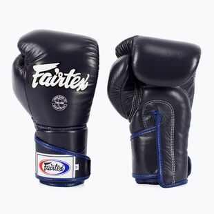 Fairtex Stylish Angular Sparring Boxing Gloves - Locked Thumb blue