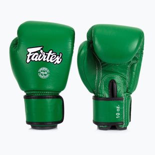 Fairtex Real Leather Boxing Gloves green