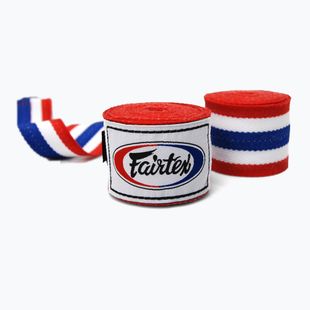 Fairtex Handwraps boxing bandages 300 cm red/white/blue