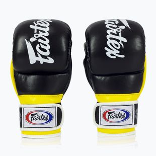 Fairtex Super Sparring Grappling Gloves black/yellow