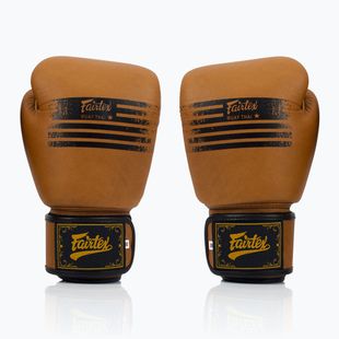 Fairtex Legacy Genuine brown boxing gloves