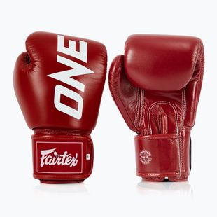 Fairtex ONE X Fairtex Boxing gloves red