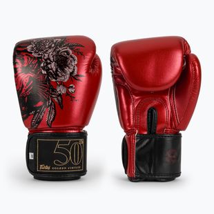 Fairtex Golden Jubilee red boxing gloves