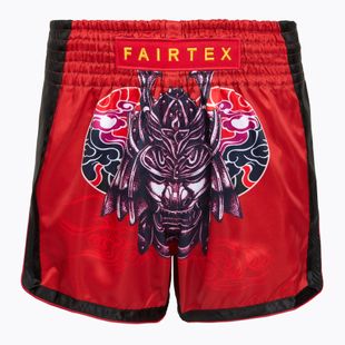 Fairtex Children's Boxing Shorts BSK2108 'Silent Warrior' red
