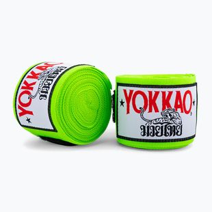 Boxing bandages YOKKAO Premium Handwraps 400 cm neon green
