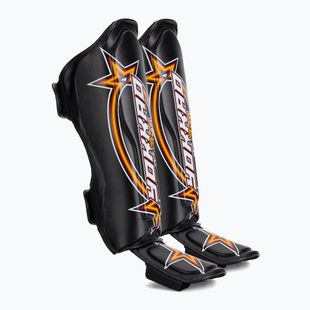 YOKKAO Vertical black tibia and foot protectors