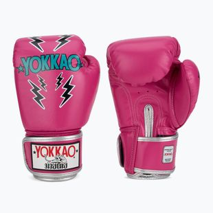 Men's boxing gloves YOKKAO Stadium fuchsia