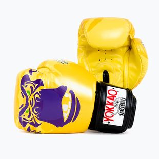 Men's boxing gloves YOKKAO Primate yellow