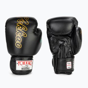 Men's boxing gloves YOKKAO Wax black