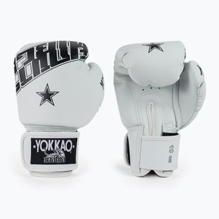 Boxing gloves YOKKAO Lettering Boxing white