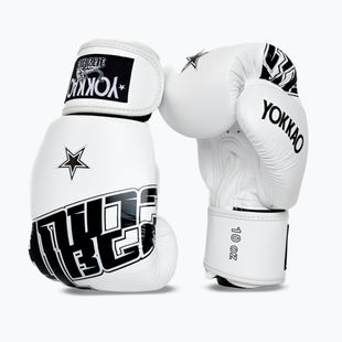 Boxing gloves YOKKAO Lettering Boxing white