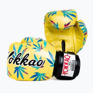 Men's boxing gloves YOKKAO Wax yellow