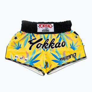 Men's training shorts YOKKAO Wax CarbonFit yellow