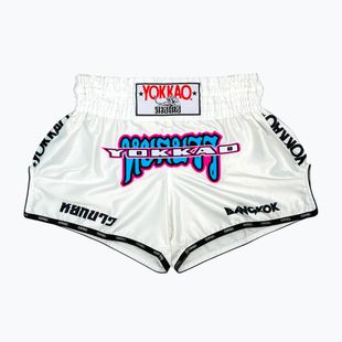 Men's training shorts YOKKAO East Club Fight white