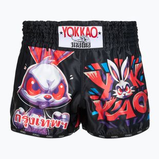 Men's training shorts YOKKAO Angry Rabbit Muay Thai black