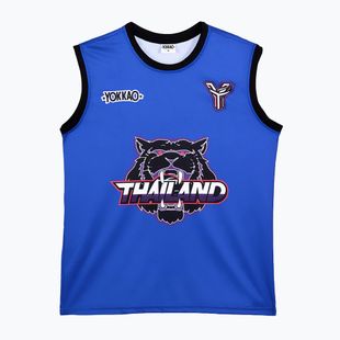 Men's training T-shirt YOKKAO Tiger Workout Tank Top blue