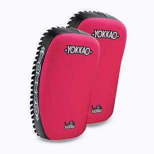 Training pads YOKKAO Freestyle Kicking Pads 2 pcs. fuchsia/black