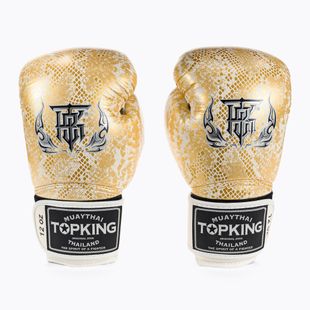 Top King Muay Thai Super Star "Air" boxing gloves white TKBGSS