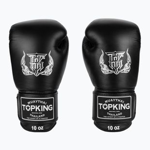 Top King Muay Thai Ultimate black boxing gloves