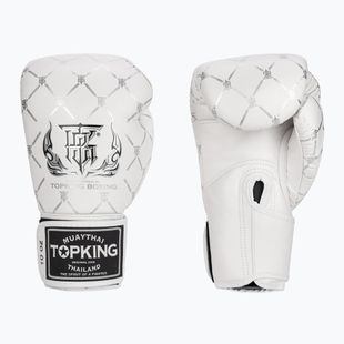 Top King Boxing Chain white/silver boxing gloves