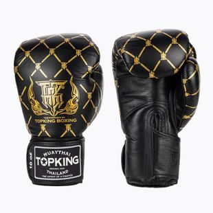 Top King Boxing Chain gloves black/gold