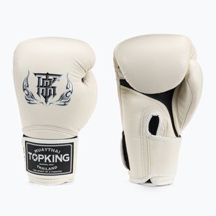 Top King Muay Thai boxing gloves Super Air white