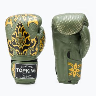 Boxing gloves Top King Boxing Kanok khaki
