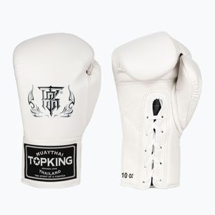 Top King Boxing Gloves Competition white