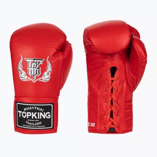 Top King Boxing Gloves Competition red